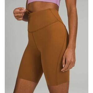 Lululemon Base Pace High-Rise Short 8" Copper Brown Women's Size 6 $58 MSRP